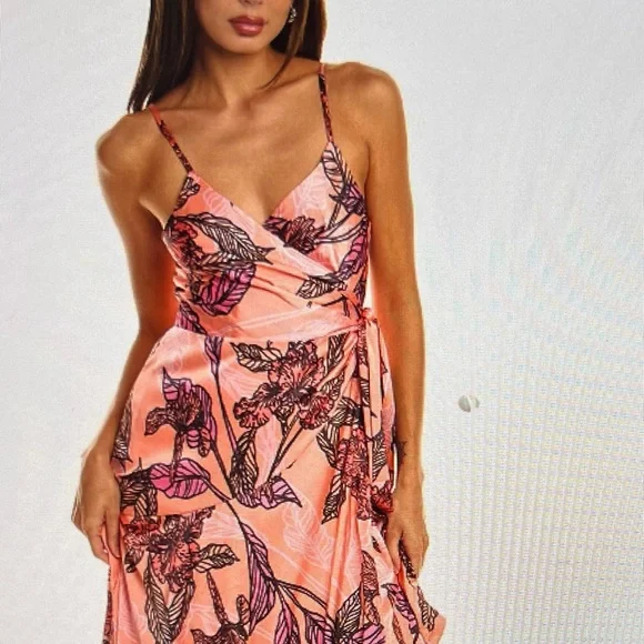 Hutch | Dresses | Nwt Hutch Alden Satin Wrap Maxi Dress | Poshmark